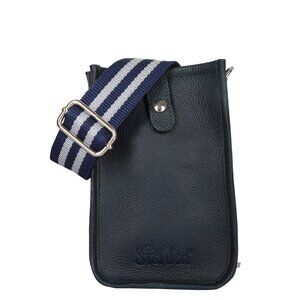 Leather Crossbody Blue Phone Sling Wallet Bag–Small Shoulder  Bag for Daily Use